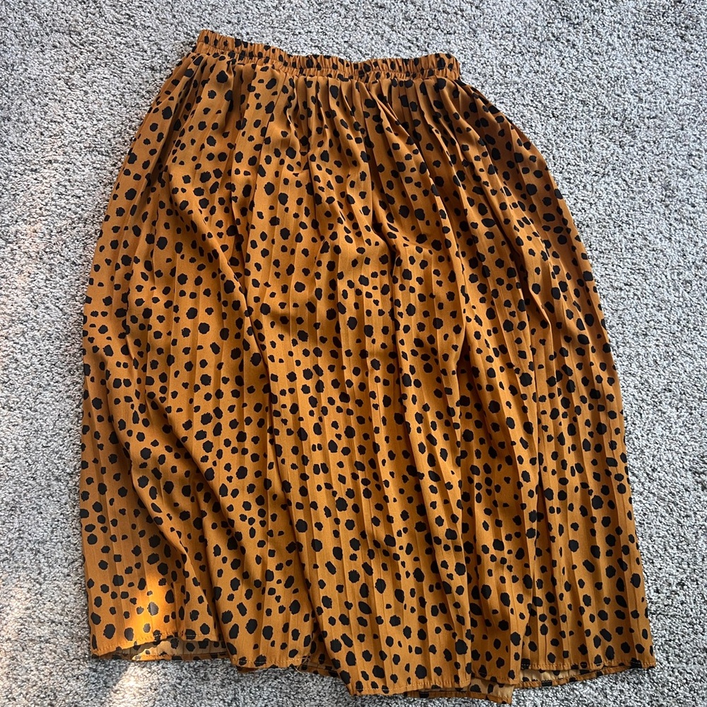 Leopard Midi Skirt